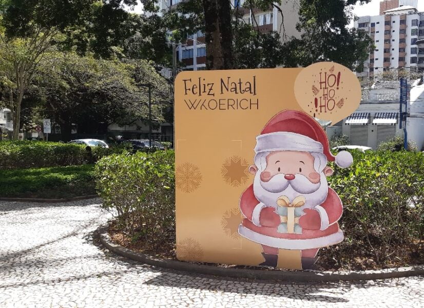 WKoerich promove decoração natalina em praças de Florianópolis