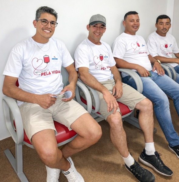 WKoerich pela vida: Colaboradores se unem para doar sangue no HEMOSC